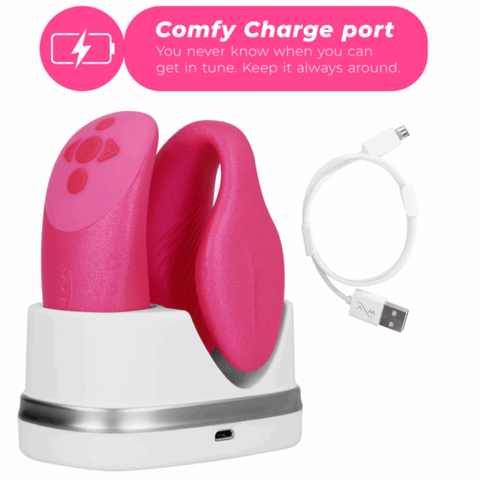 WE-VIBE - CHORUS VIBRADOR PAREJAS CON CONTROL SQUEEZE ROSA - CandyHot - Foto 5