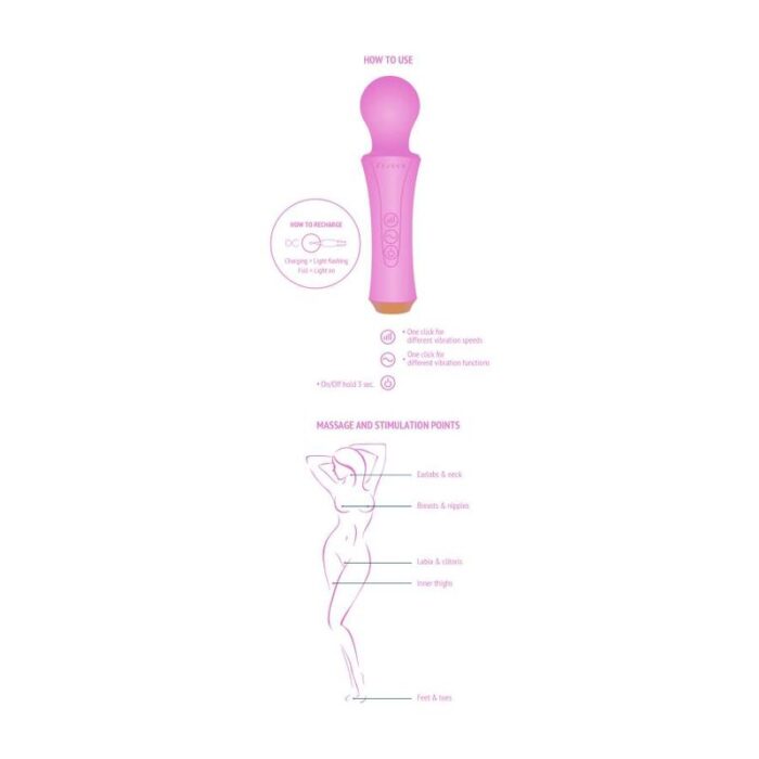 XOCOON - THE PERSONAL WAND FUCSIA - CandyHot - Foto 6
