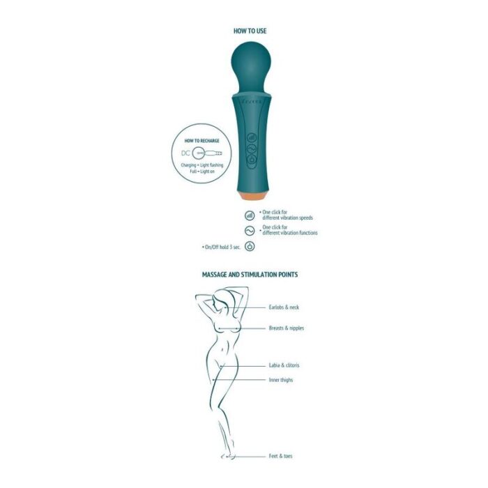 XOCOON - THE PERSONAL WAND VERDE - CandyHot - Foto 6